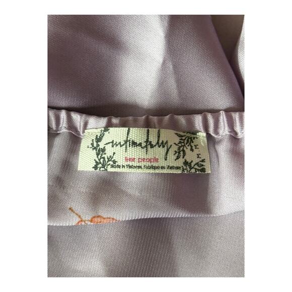 Free People On My Own Floral Satin nightgown purple size Medium M - Picture 9 of 9
